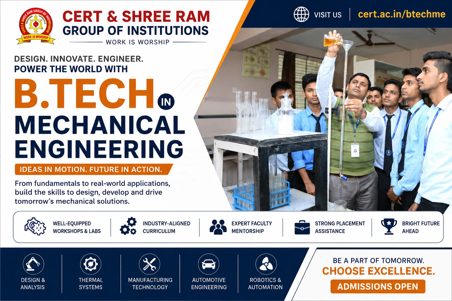 B.Tech Mechanical Engineering at CERT College Meerut