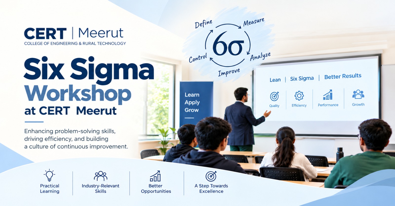 Six Sigma Workshop Organized at NCERT College Meerut