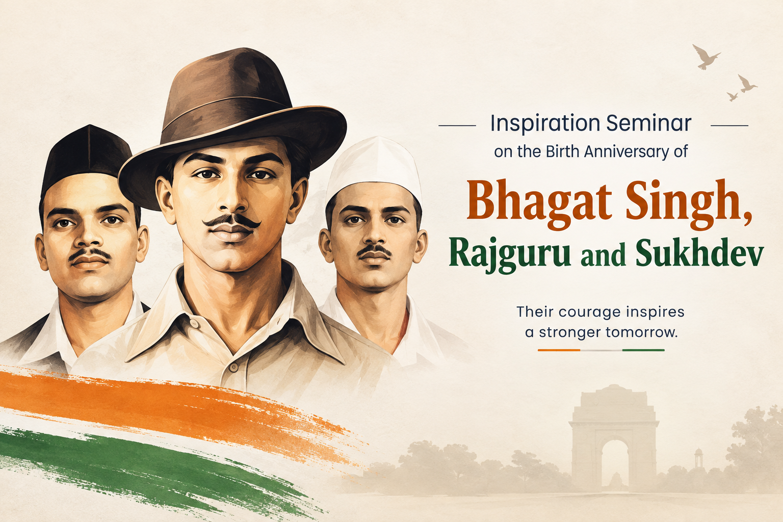 Inspiration Seminar on the Birth Anniversary of Bhagat Singh, Rajguru and Sukhdev